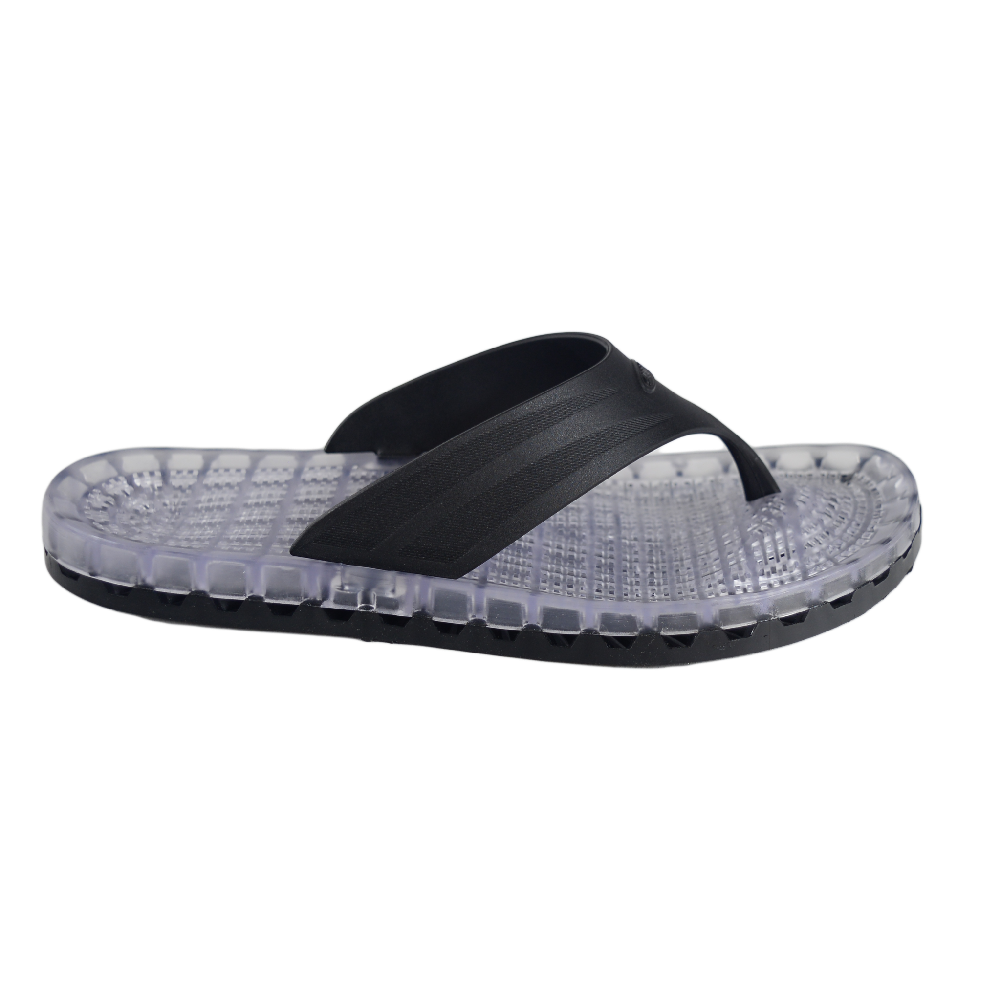 Ibiza Thong Sandal - Clear|Black